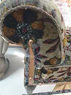 Biedemeier-Couch gelb