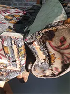 Biedemeier-Couch gelb