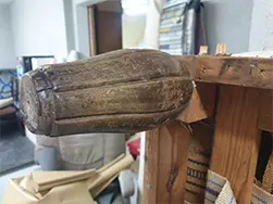 Biedemeier-Couch gelb