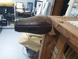 Biedemeier-Couch gelb