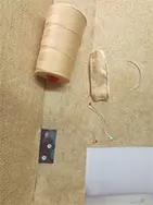 Biedemeier-Couch gelb