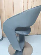 Küchenstuhl mit Stoff-Kunstleder-Kombination